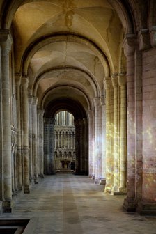 Lighting effect in St John's Church, Finchingfield, Essex, c1965-c1969. Artist: Laurence Goldman
