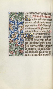 Book of Hours (Use of Rouen): fol. 53v, c. 1470. Creator: Master of the Geneva Latini (French, active Rouen, 1460-80).