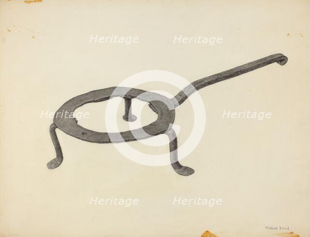 Trivet, c. 1939. Creator: Mildred Ford.