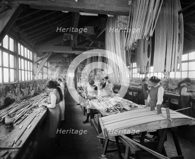 Aircraft manufacturing, Waring and Gillow factory, Lancaster, Lancashire, January 1917. Artist: H Bedford Lemere.