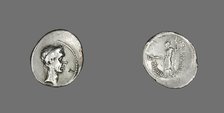 Denarius (Coin) Portraying Julius Caesar, 43 BCE. Creator: Unknown.