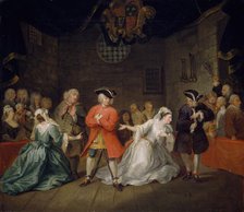 Scene from John Gay's The Beggar's Opera, 1728.  Creator: William Hogarth.