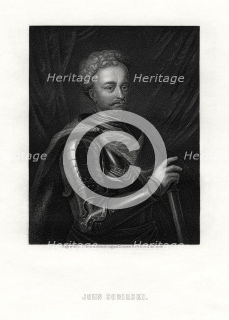 Jan III Sobieski, monarch of the Polish-Lithuanian Commonwealth, 19th century. Artist: J Thomson