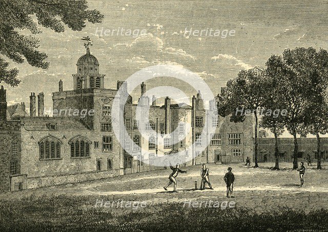 'Charterhouse - The Quadrangle', c1872. Creator: Unknown.