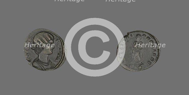 Coin Portraying Empress Fausta, 324-325. Creator: Unknown.