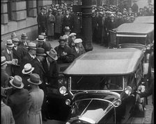 Alphonse Gabriel Capone AKA 'Al Capone' Emerging from an Official Building Entering a Car..., 1930. Creator: British Pathe Ltd.
