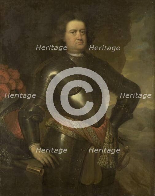 Portrait of a Military Officer, 1670-1728. Creator: Johannes Vollevens I.