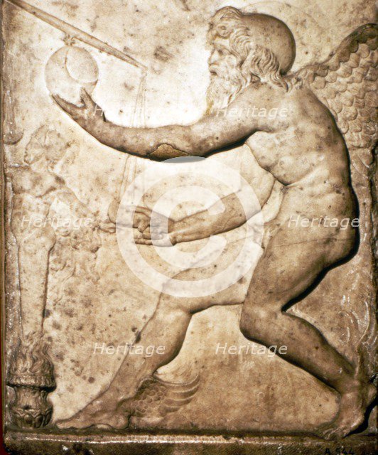 Roman Relief of Saturn.  Artist: Unknown.