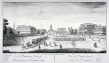 Horse Guards Parade from St James's Park, Westminster, London, 1740. Artist: John Maurer