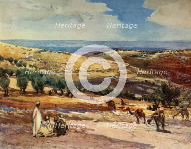 'On the Road from Jerusalem to Bethany', 1902. Creator: John Fulleylove.