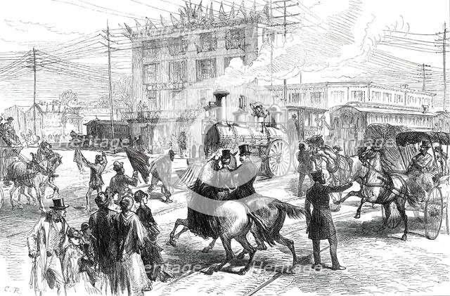 Broad-Street, Philadelphia, from a sketch by one of our special artists, 1876. Creator: C.R..