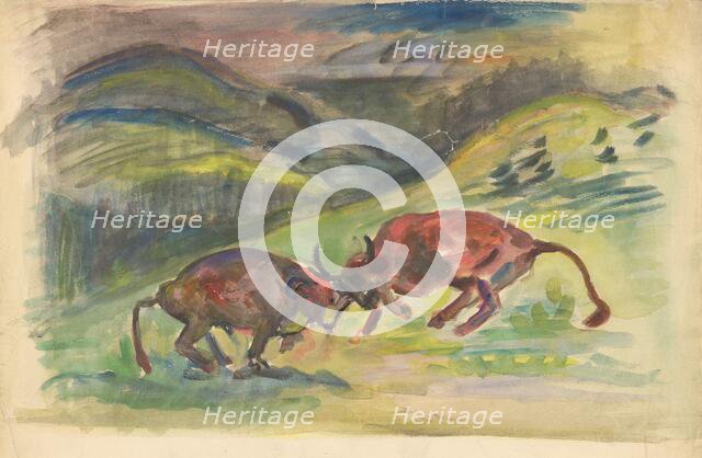 Bullfight, 1935-1944. Creator: Arnold Peter Weisz-Kubincan.