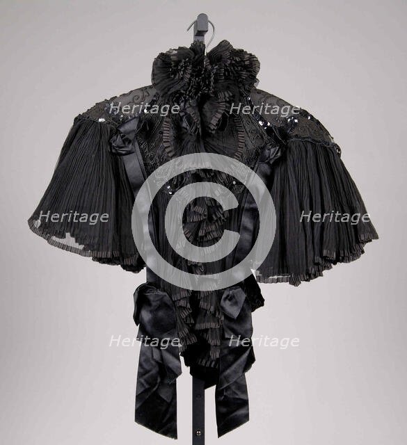 Evening cape, French, ca. 1895. Creator: Bon Marche.