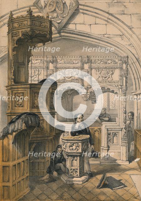 'Boxgrove Church, Sussex', 19th century. Creator: Unknown.