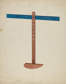 Shaker Lamp Stand, 1941. Creator: Unknown.