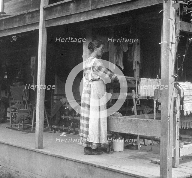 Weaving, Appalachia, USA, c1917. Artist: Cecil Sharp