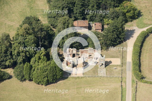 The ruined remains of Old Gorhambury House, Hertfordshire, 2020. Creator: Damian Grady.