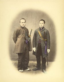 Yakunins in Semi-Foreign Costume, about 1868. Creator: Felice Beato.