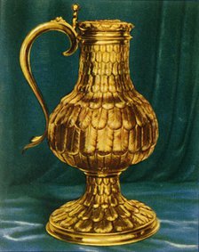 'Flagon with "Feather-Work"', 1938. Creator: Unknown.