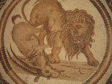 Mosaic, El Jem Museum, El Djem, Tunisia, 2009. Creator: Amanda Waite.