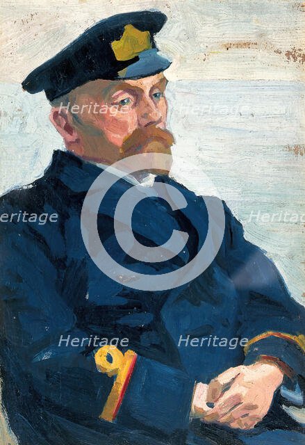 George H T  Wilsmore, warrant wardmaster, Royal Naval Hospital, Haslar, c1918. Creator: Jan Gordon.