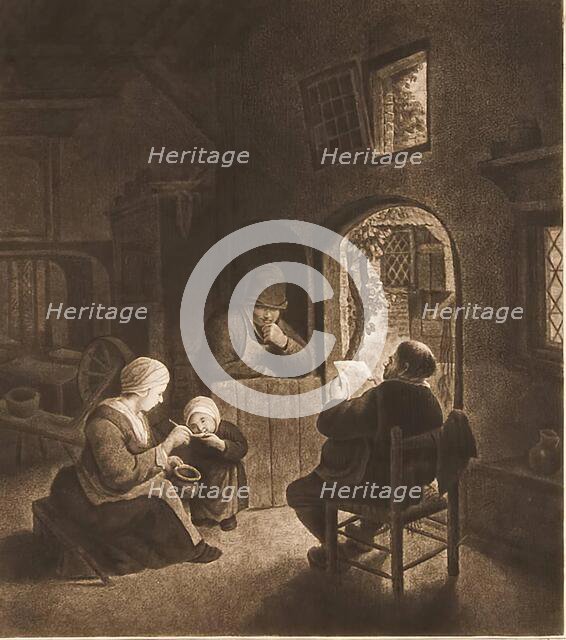 Reading the Letter,  (c1650s), 1768. Creator: William Baillie.