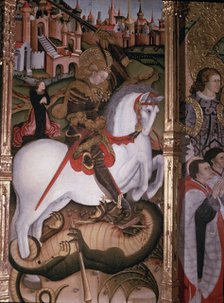 'St. George', detail of one of the tables in the 'Altarpiece of the Virgin, St. Michael and St. …