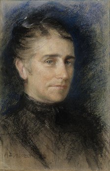 Portrait of Mrs. Emilie Krohn, 1893. Creator: Albert Edelfelt.