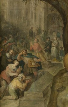 Miraculous Events at the Grave of Saint Bruno the Carthusian, 1630. Creator: Frans Francken II.