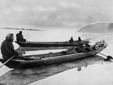 Gilyak boats, 1865-1871. Creator: VV Lanin.