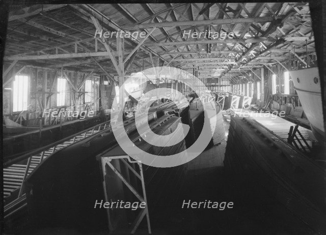 Saunders Shipyard (Interior), Cowes, 1938. Creator: Kirk & Sons of Cowes.