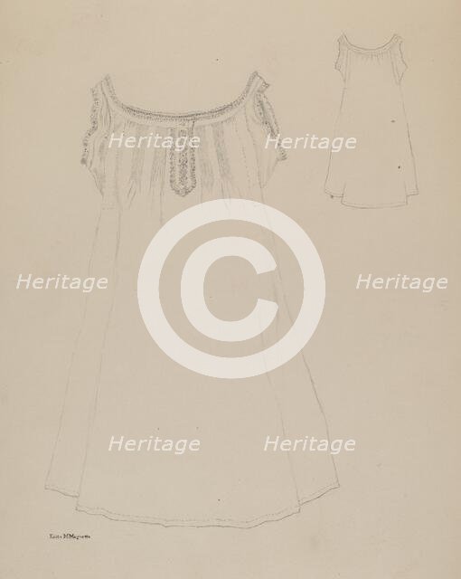 Chemise, c. 1937. Creator: Edith Magnette.