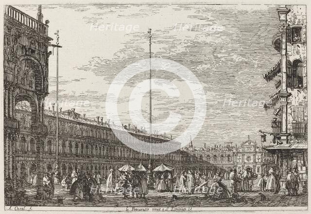 Le Procuratie niove e S. Ziminian V. [upper right], c. 1735/1746. Creator: Canaletto.