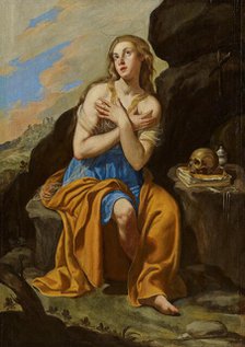 Saint Mary Magdalene, ca 1650-1654. Creator: Gentileschi, Artemisia (1598-1653).