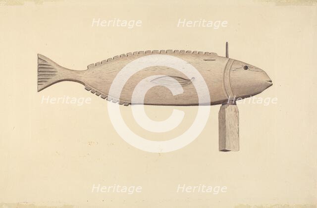 Fish Weather Vane, c. 1938. Creator: Albert Ryder.