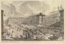 The Piazza di Spagna (Veduta di Piazza di Spagna), ca. 1750. Creator: Giovanni Battista Piranesi.