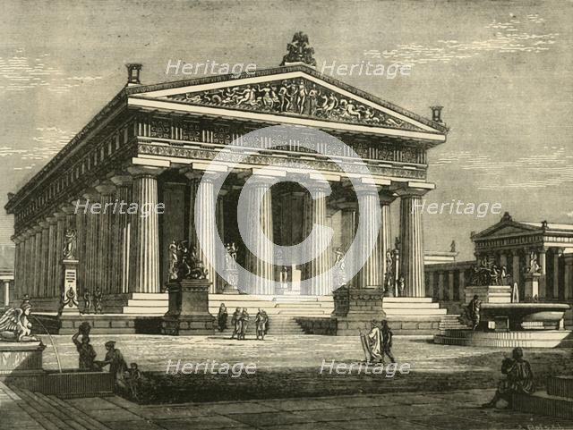 'Temple at Paestum, Restored', 1890.   Creator: Unknown.