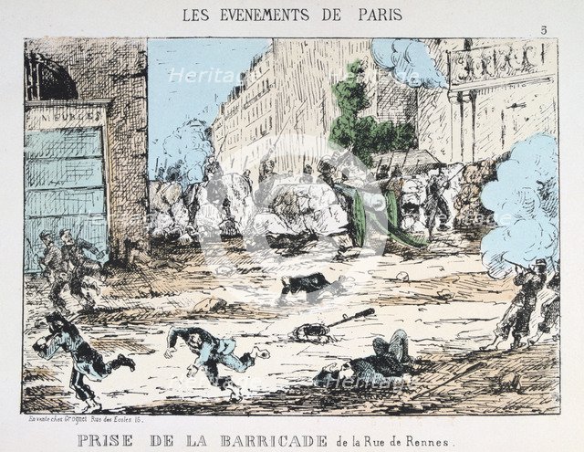 Fall of the Paris Commune, 1871. Artist: Anon