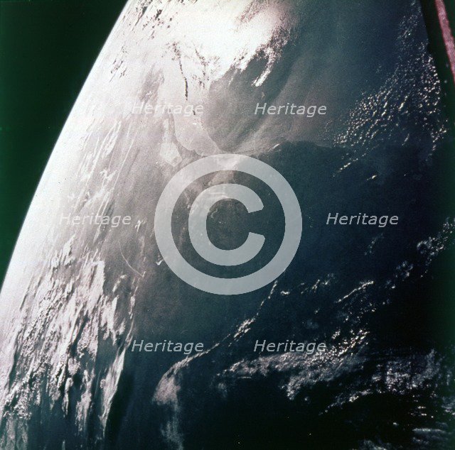 Earth from space - the Gulf coast, Houston and Galveston Bay, USA, c1980s. Creator: NASA.