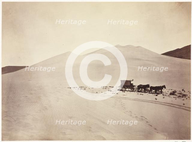 Sand Dunes, Carson Desert, Nevada, 1867. Creator: Timothy H. O'Sullivan (American, 1840-1882).