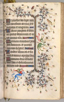 Hours of Charles the Noble, King of Navarre (1361-1425): fol. 190r, Text, c. 1405. Creator: Master of the Brussels Initials and Associates (French).