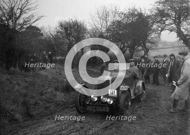 Lea-Francis of CH Wagstaff at the Sunbac Colmore Trial, near Winchcombe, Gloucestershire, 1934. Artist: Bill Brunell.
