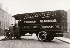 A lorry in the livery of Bellamy’s, advertising French Almonds, Castleford, Yorks, 1929. Artist: Unknown