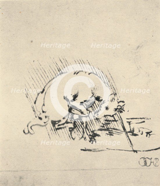 'A Unicorn Dipping Its Horn into the Water', c1480 (1945). Artist: Leonardo da Vinci.