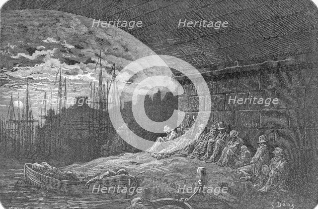 'Under the Arches', 1872. Creator: Jules Jean Marie Joseph Huyot.