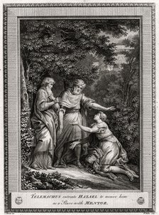 'Telemachus entreats Hazael to receive him as a Slave with Mentor', 1775. Artist: W Walker