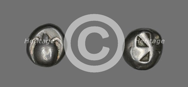 Stater (Coin) Depicting a Sea Turtle, 600-550 BCE. Creator: Unknown.