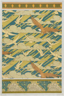 Eagles and pigeons, 1897. Creator: Verneuil, Maurice Pillard (1869-1942).