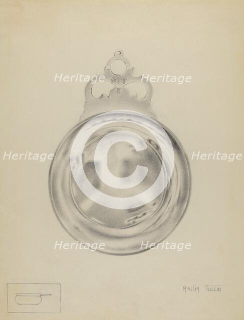 Silver Porringer, c. 1936. Creator: Amelia Tuccio.