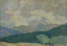 Mountain landscape, 1930-1940. Creator: Zolo Palugyay.